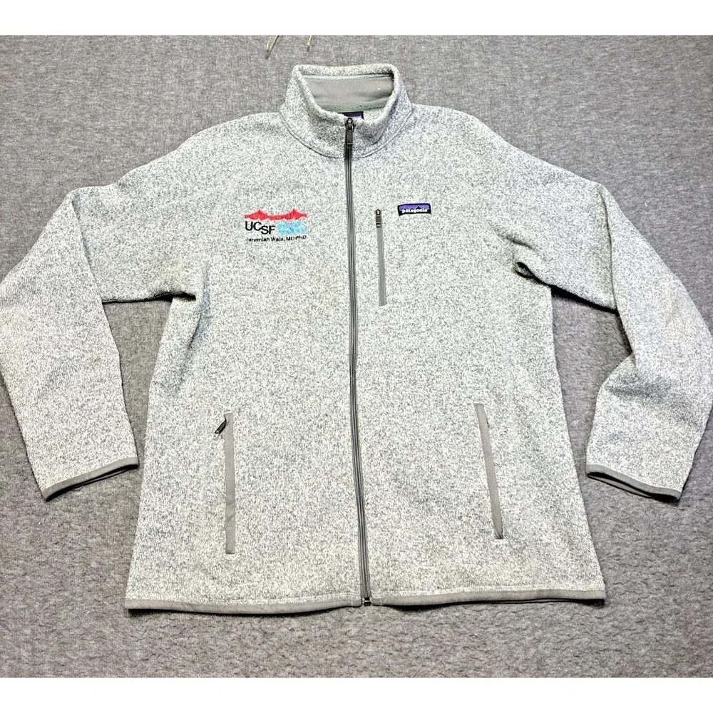 Patagonia‎ Better Sweater Jacket Men Large Full Zip Fleece Heather Gray Gorpcore